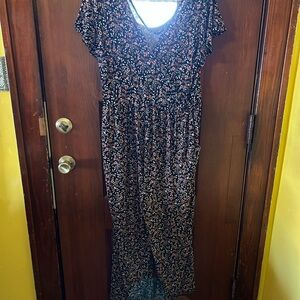 Gilli Black Floral Romper